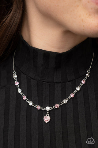 True Love Trinket Necklace  & TrulyLovely Bracelet - Pink Set