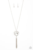Paparazzi Accessories  - Finding My Forever - White Heart Necklace