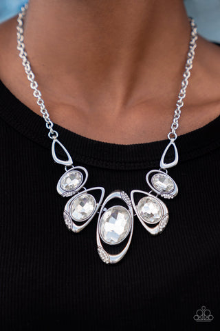 Paparazzi Accessories  - Hypnotic Twinkle White Necklace