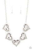 Kindred Hearts - White Necklace - Paparazzi Accessories