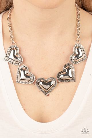 Paparazzi Accessories - Kindred Hearts - Silver Necklace