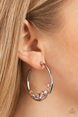 Paparazzi Accessories  - Attractive Allure - Orange Hoop Earring