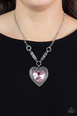 Heart Full of Fabulous - Pink Necklace - Paparazzi Accessories