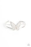 Paparazzi Accessories  - Butterfly Bella - White Bracelet