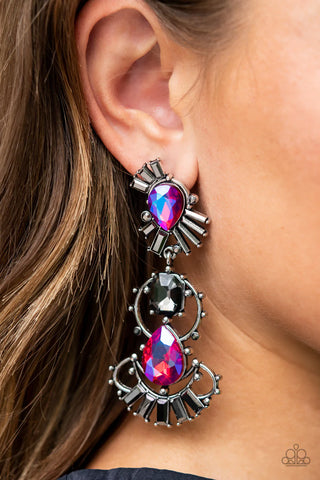 Paparazzi Accessories - Ultra Universal - Pink Post Earrings