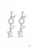 L-O-V-E - Silver Earring (Love) - Paparazzi Accessories