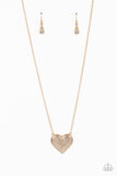 Paparazzi Accessories - Spellbinding Sweetheart - Gold Heart Necklace