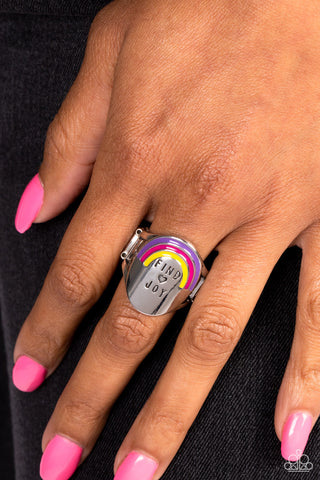 Paparazzi Accessories  - Rainbow of Joy - Multi Inspirational Ring