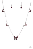 Paparazzi Accessories  - FAIRY Special - Purple Butterfly Necklace