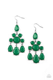 Paparazzi Accessories - Afterglow Glamour-Green Earring