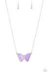 Paparazzi Accessories  - SHELL-bound - Purple Butterfly 🦋 Necklace