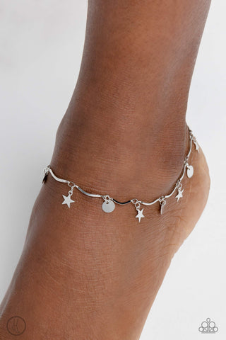 Paparazzi Accessories  - BEACH You To It - Silver Anklet