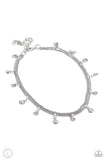 Paparazzi Accessories  - WATER You Waiting For? - White Anklet
