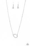 Paparazzi Accessories -:INITIALLY Yours - C - White Necklace