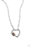 Affectionate Attitude - Multi Heart Necklace  - Paparazzi Accessories