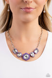 Complete Purple Set - Evolving Elegance - Purple Necklace, Bracelet, Earring, and Ring - Paparazzi Accessories