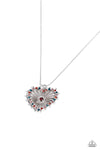 Flirting Ferris Wheel - Red Heart Necklace ❤️- Paparazzi Accessories