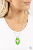 Airy Affection - Green Heart Necklace 💚  - Paparazzi Accessories