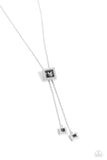 I Solemnly SQUARE - Silver Necklace  - Paparazzi Accessories