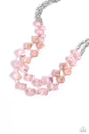 Eclectic Embellishment - Pink Necklace - Paparazzi Accessories