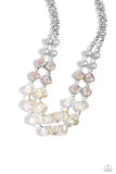 Eclectic Embellishment - Silver Necklace  - Paparazzi Accessories