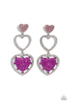 Couples Celebration - Pink Heart 💕 Earring  - Paparazzi Accessories