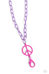 Tranquil Unity - Purple Lanyard Necklace - Paparazzi Accessories