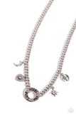 Trust in Miracles - White Charm Inspirational Necklace  - Paparazzi Accessories