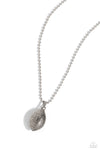 Timeless Tackle - Silver Football 🏈 Necklace  - Paparazzi Accessories