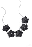 Balance of FLOWER - Black Necklace  - Paparazzi Accessories