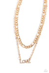 Lovely Layers - Gold Necklace  - Paparazzi Accessories