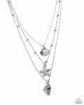 Seashell Sonata - Silver Necklace  - Paparazzi Accessories