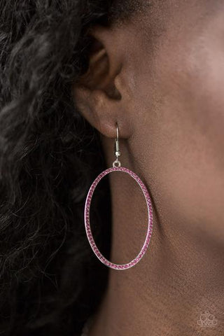 Paparazzi Accessories - Dazzle on Demand - pink - Paparazzi earrings