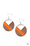 Paparazzi Accessories  - Dont Be MODest - Orange Earring