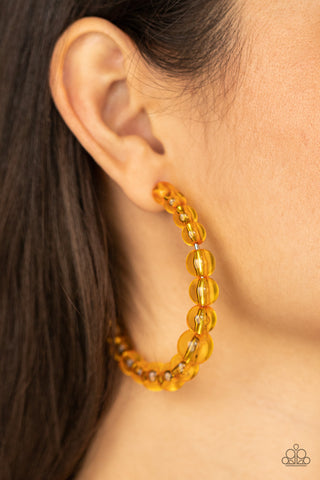 Paparazzi Accessories  - In The Clear - Orange Earring