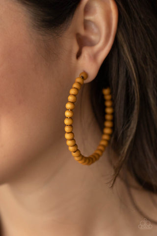 Paparazzi Accessories  - Should Have, Could Have, WOOD Have - Brown Earring