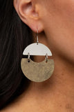 Paparazzi Accessories  - Watching The Sunrise - Brass Earrings