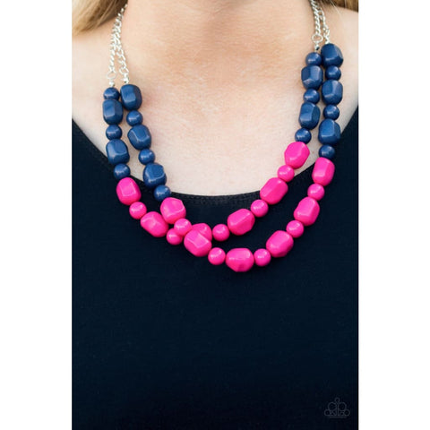 Paparazzi Accessories  - Island Excursion - Pink Bead Necklace