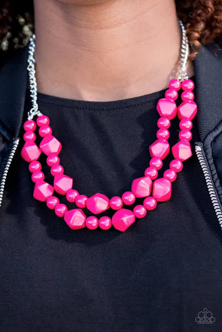 Galapagos Glam - Pink Necklace - Paparazzi Accessories