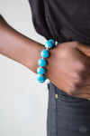 Paparazzi Accessories - Everyday Eye Candy - Blue Necklace & Bracelet Set