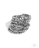 Record-Breaking Beam - Silver Zi Collection Coil Bracelet - Empire Encore Bring Back Exclusive - Paparazzi