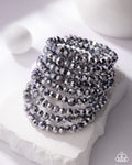Record-Breaking Beam - Silver Zi Collection Coil Bracelet - Empire Encore Bring Back Exclusive - Paparazzi