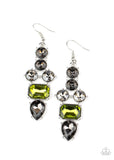 Paparazzi Accessories - Look At Me GLOW! - Green Earring