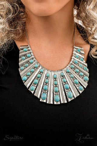 The Ebony 2022 Paparazzi Zi Collection - Silver Necklace & All - Natural Glow Bracelet