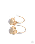 Casually Crushing - Gold Hoop Earring - Paparazzi Accessories