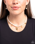 Beachcomber Beauty - Gold Necklace  - Paparazzi Accessories