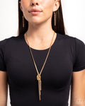 Knotted Keeper - Gold Necklace - Paparazzi Accessories