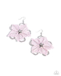 Refined Recognition - Pink Flower Earring 🌸 - Paparazzi Accessories