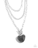 HEART Gallery - Silver Necklace  - Paparazzi Accessories