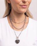 HEART Gallery - Silver Necklace  - Paparazzi Accessories